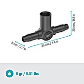 Gardena Micro-Drip T-Stück für Sprühdüsen & Endtropfer (3/16