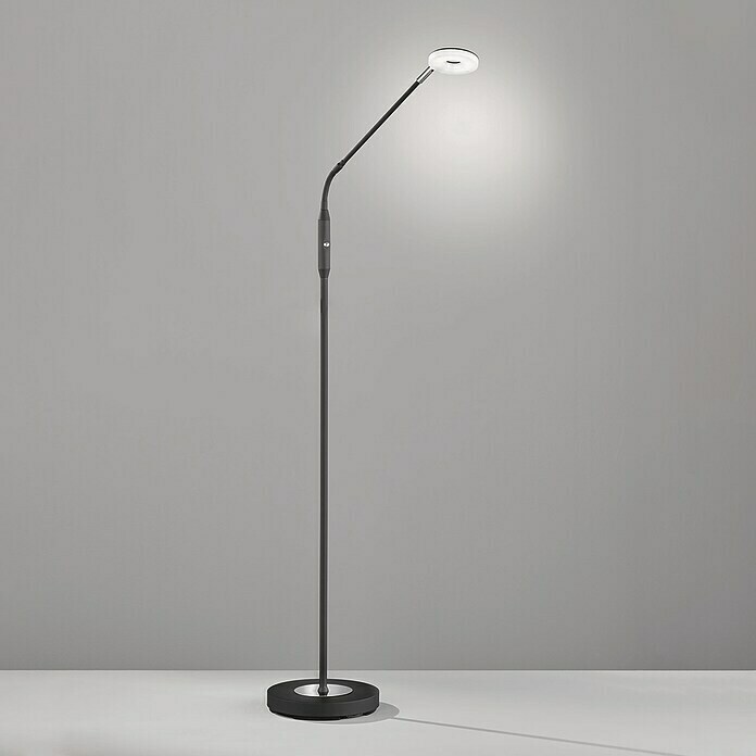 Fischer & Honsel Dent LED-Stehleuchte (6 W, Höhe: 150 cm, Sandschwarz, Mehrfarbig, 1 Stk.) | BAUHAUS