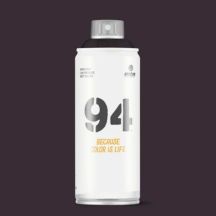 mtn Pintura decorativa en spray 94 - Gris Metrópolis, Mate, 400 ml - Bote de spray MTN 94, baja presión, colores mate. Ideal para grafitis y proyectos de arte con excelente cobertura y larga durabilidad.
