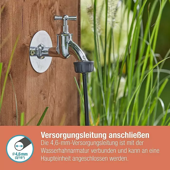 Gardena Micro-Drip Hahnanschlussstück3/16" x 4,6 mm Info