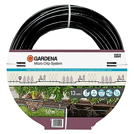 Gardena Micro-Drip Tropfrohr (Schlauchlänge: 50 m, 1,6 l/h)