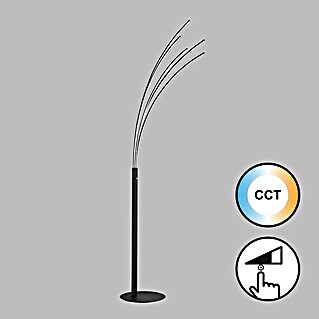 Fischer & Honsel LED-Stehleuchte Ellmau (33 W, Höhe: 190 cm, Sandschwarz, Mehrfarbig)