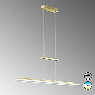 Fischer & Honsel LED-Pendelleuchte Roof (29 W, L x B x H: 115 x 14,5 x 151 cm, Messing, Mehrfarbig)