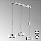 Fischer & Honsel LED-Pendelleuchte Lavin (27 W, L x B x H: 100 x 20 x 160 cm, Rauchfarben, Nickel/Chrom, Warmweiß, 3 Stk.) | BAUHAUS