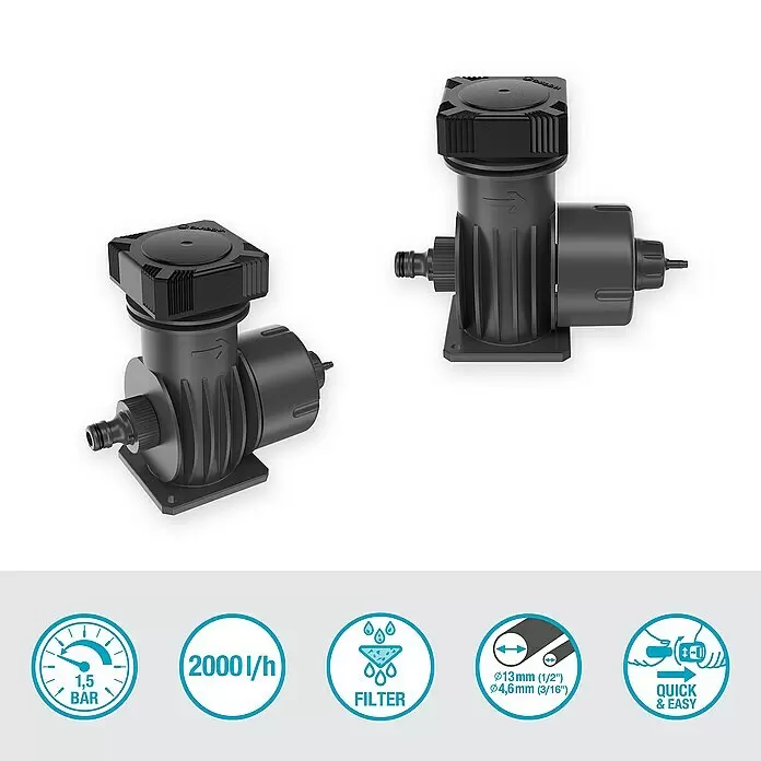 Gardena Micro-Drip Basisgerät 20001 Stk., Max. Wasserdurchfluss: 2.000 l/h Info