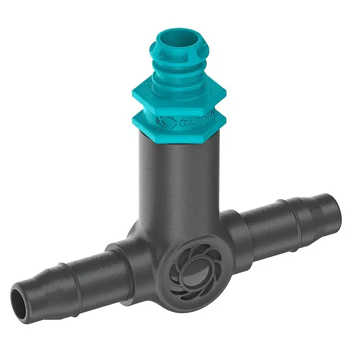 Gardena Micro-Drip Reihentropfer - 10 Stk., Max. Wasserdurchfluss: 2 l/h - Gardena Micro-Drip-System Regulier-T-Stück zur präzisen Anpassung der Bewässerung in Ihrem Garten. Einfache Installation für individuelle Bewässerungslösungen.
