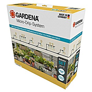 Gardena Micro-Drip Starter-Set Balkon (Geeignet für: Bis zu 15 Topfpflanzen)
