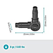 Gardena Micro-Drip L-spojnica za crijevo  (Promjer priključka: 4,6 mm, 10 Kom., Plastika) | BAUHAUS