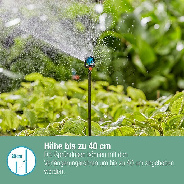 Gardena Micro-Drip Verlängerungsrohr für Sprühdosen (5 Stk., Länge: 20 cm) | BAUHAUS