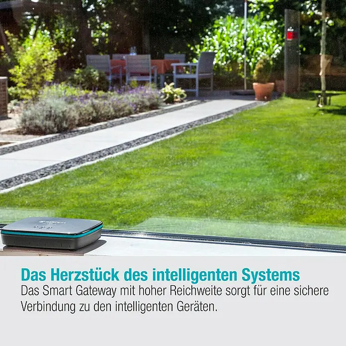 Gardena Smart system Bewässerungssteuerung - Batteriebetrieben, 3 -tlg., Passend für: Alle Gardena smart system Erweiterungen - Smart Gateway für eine sichere Verbindung im intelligenten System.