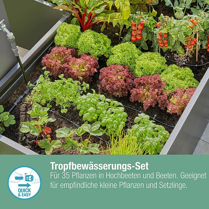 Gardena Micro-Drip Starter-Set Hochbeet/Beet (Geeignet für: 35 Pflanzen) | BAUHAUS