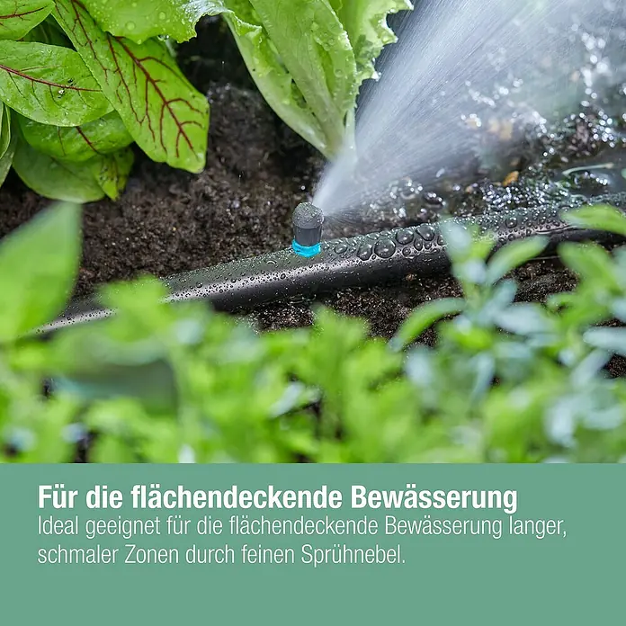 Gardena Micro-Drip Endstreifendüse - 5 Stk. - Bewässerungssystem im Einsatz.