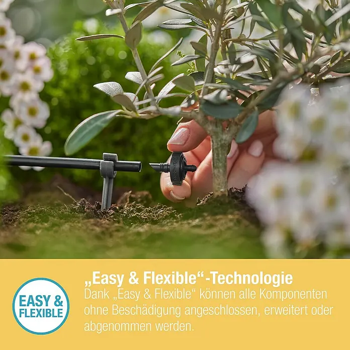 Gardena Micro-Drip Endtropfer druckregulierend - 10 Stk., Max. Wasserdurchfluss: 2 l/h - Bewässerungssystem von Gardena mit einfacher und flexibler Technologie für schonendes Anschließen, Erweitern oder Abnehmen aller Komponenten.