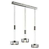 Fischer & Honsel LED-Pendelleuchte Lavin (27 W, L x B x H: 100 x 20 x 160 cm, Rauchfarben, Nickel/Chrom, Warmweiß, 3 Stk.) | BAUHAUS