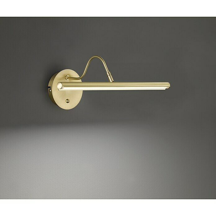 Fischer & Honsel Nami LED-Wandleuchte (9 W, L x B x H: 43 x 25 x 16 cm, Messing, Mehrfarbig)