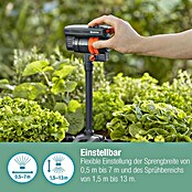 Gardena Micro-Drip Viereckregner OS 90 (Max. Regnerfläche: 90 m², Schwarz/Orange) | BAUHAUS