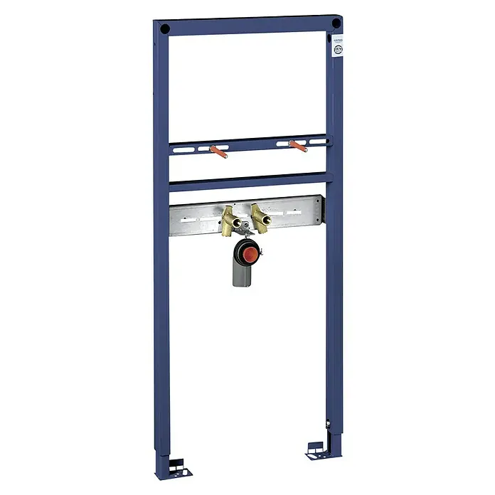 Grohe Rapid SL Waschtisch-Vorwandelement - 7,5 x 50 x 113 cm, Mit Armaturenanschluss, Pulverbeschichtet - Aufnahme eines Grohe Rapid SL Unterputz-Spülkastens, das für eine Trockenbauwandkonstruktion konzipiert ist und Vorwandinstallationen ermöglicht.