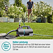 Gardena Gartenpumpen-Set 4100 Silent Saugschlauch (550 W, Max. Fördermenge: 4.100 l/h) | BAUHAUS