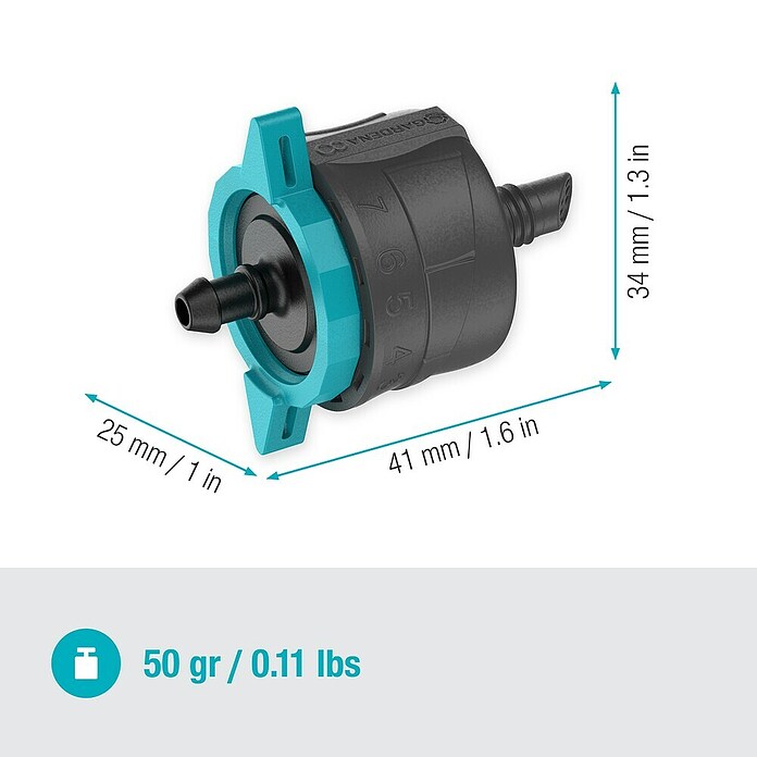 Gardena Micro-Drip Zaključni pršilnik  (5 kos, Maksimalni pretok vode: 8 l/h) | 7318 - Sprinklersysteme und Micro Drip | IAFB - Systemteile Wassertechnik | IAF - Wassertechnik | IA - Gartenhartware | I - Stadtgarten | BAUHAUS