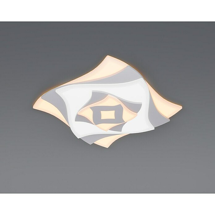 Trio Lighting Plafón LED Akita (56 W, L x An x Al: 48 x 48 x 5,5 cm, Multicolor) | BAUHAUS