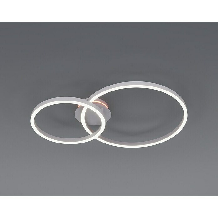 Eglo LED-Deckenleuchte PALMAVES 3 (12 W, L x B x H: 55 x 39 x 8,9 cm, Nickel-matt, RGBW) | BAUHAUS