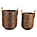 Van der Leeden Plantenmand Stripe Rotan 