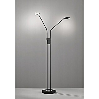 Fischer & Honsel Dent LED-Stehleuchte (12 W, Höhe: 150 cm, Sandschwarz, Mehrfarbig, 2 Stk.)