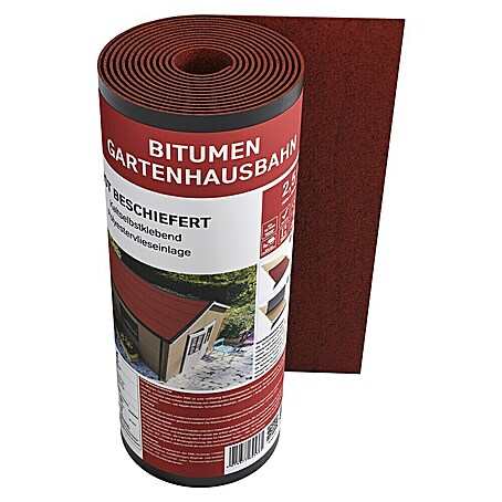 Bitumendachbahn KSK (Rot, 5 x 0,5 m, Selbstklebend, Rechteckig)