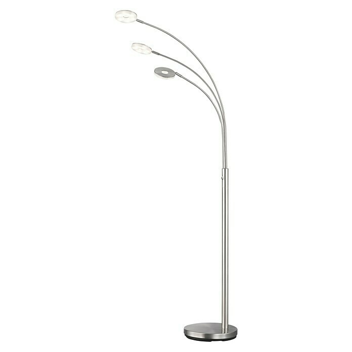 Fischer & Honsel Dent LED-Stehleuchte (22,5 W, Höhe: 185 cm, Nickel, Mehrfarbig, 3 Stk.) | BAUHAUS