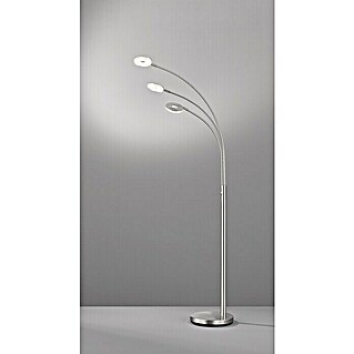 Fischer & Honsel Dent LED-Stehleuchte (22,5 W, Höhe: 185 cm, Nickel, Mehrfarbig, 3 Stk.)