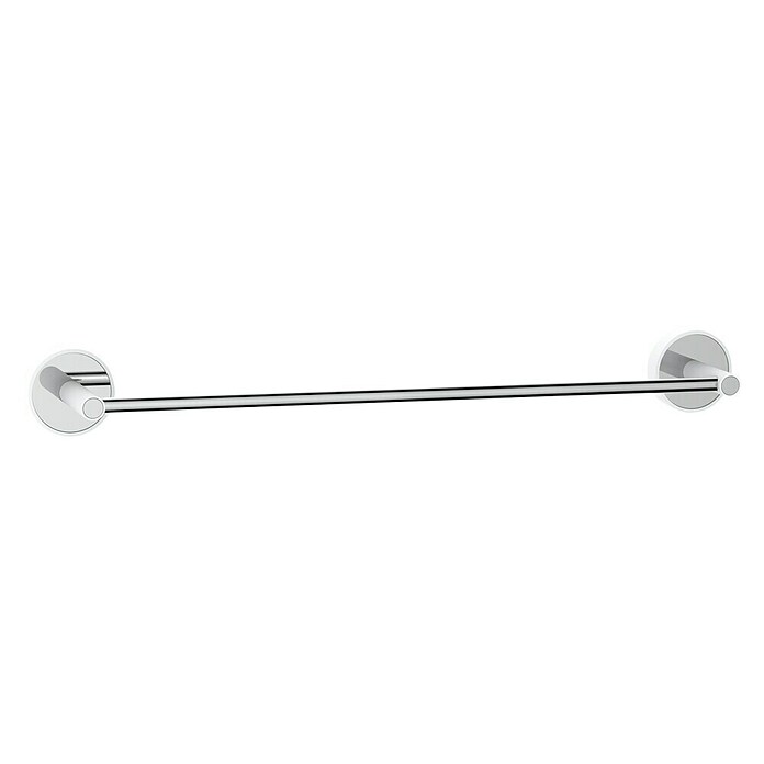 Toallero de barra Fusión (50 cm, 1 brazo, Cromo/Blanco, Brillante) | BAUHAUS