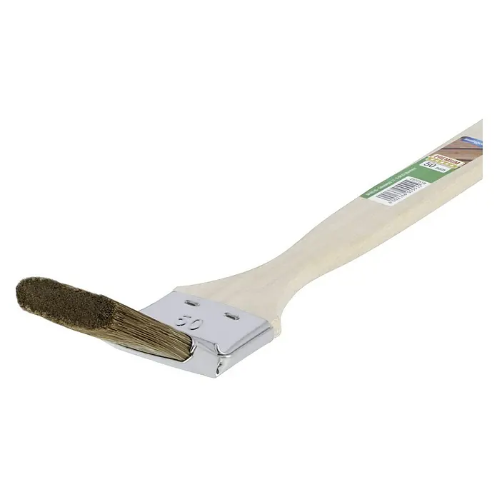 swingcolor Premium Heizkörperpinsel Lasur - Breite Borsten: 50 mm, Hollestermischung, Naturholz - Pinsel mit Holzgriff, ideal für präzise Farbaufträge. Hochwertige Borsten für ein optimales Streichergebnis, 50mm breit und mit Etikett versehen.