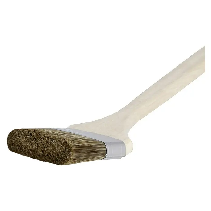 swingcolor Premium Fassadenstreicher Lasur - Breite Borsten: 70 mm, Hollestermischung, Naturholz - Pinsel mit Knochengriff. Der Borstenpinsel ist einzigartig, da der Griff aus einem echten Knochen besteht. Ein außergewöhnliches Kunstwerk.