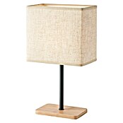 FHL easy Tischleuchte Kate (25 W, L x B x H: 17 x 10 x 30 cm, Sandschwarz/Holz/Sand, Sand, E14) | BAUHAUS