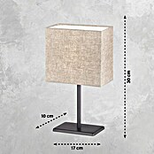 FHL easy Tischleuchte Kate (25 W, L x B x H: 17 x 10 x 30 cm, Sand/Sandschwarz, Sand, E14) | BAUHAUS