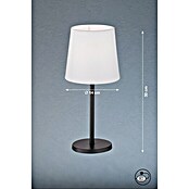 FHL easy Tischleuchte Eve (25 W, L x B x H: 14 x 14 x 30 cm, Sandschwarz, Weiß, E14) | BAUHAUS