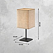 FHL easy Tischleuchte Lela (25 W, L x B x H: 13 x 13 x 30 cm, Sandschwarz, Sand, E14) | BAUHAUS