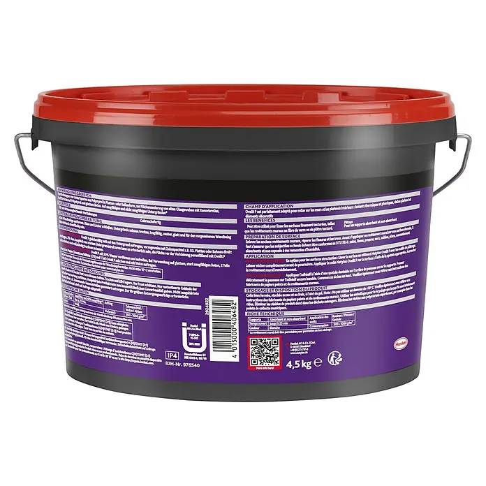 Metylan Styroporkleber Ovalit P - 4.500 g - Eimer Ovalit P, gebrauchsfertig für Flächensanierung und zum Kleben von Wandbelägen. Für saugfähige und nichtsaugfähige Untergründe.