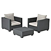 Allibert Loungemöbel-Set Salta (3 -tlg., Anthrazit) | BAUHAUS