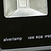 Alverlamp Proyector de LED LPRO10RGB (Negro, Mando a distancia, 10 W, IP65)