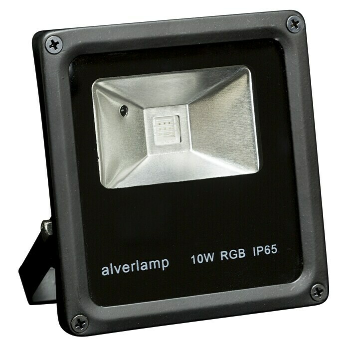 Alverlamp Proyector de LED LPRO10RGB (Negro, Mando a distancia, 10 W, IP65)
