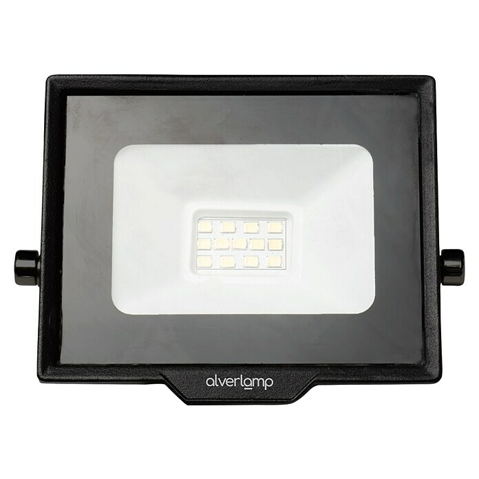 Alverlamp Proyector de LED LQ (10 W, Color de luz: Blanco neutro, IP65, Negro)