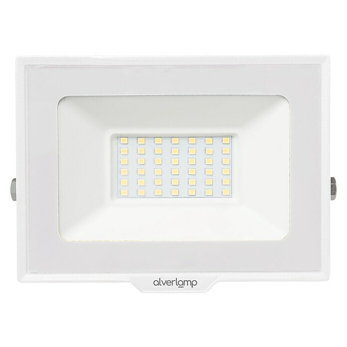 Alverlamp Proyector de LED LQ (30 W, Color de luz: Blanco neutro, IP65, Blanco)