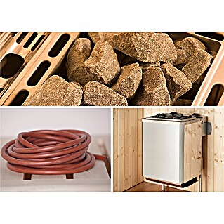 Weka Saunaofen Set 8 (5,4 kW, Mit integrierter Steuerung, Raumheizvermögen: 5 m³ - 8 m³)