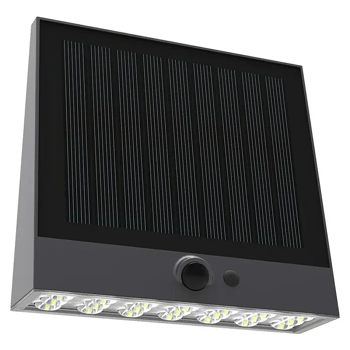 Arte confort Aplique solar LED para exterior Muxia - 6,25 W, Blanco neutro - Luz solar para exteriores con luces LED para jardines y patios, ecológica y de bajo consumo.