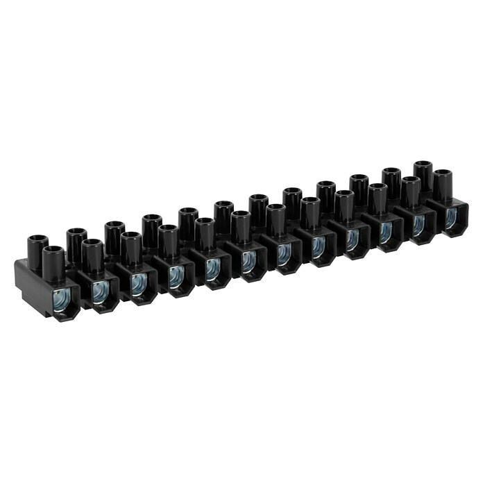 Batilec Regleta de conexión (Número de polos: 12 ud., 16 mm², Negro) | BAUHAUS
