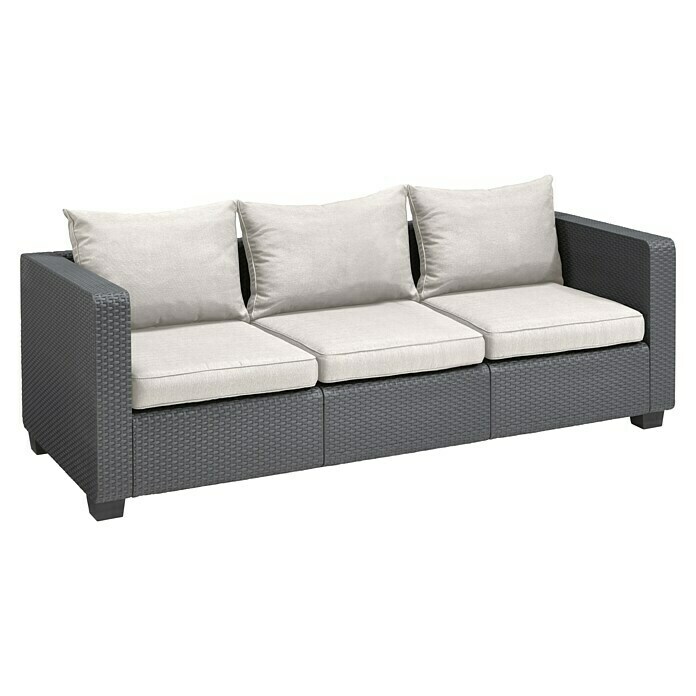 Allibert Loungesofa Salta (B x T x H: 200 x 84 x 65 cm, Anthrazit) | BAUHAUS