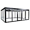SunElements Gewächshaus SunGarden Infinity 5.4 (Außenmaß inkl. Dachüberstand (B x T): 548 x 443 cm, Material Seitenwand: Kunststoff, 6 mm, Anthrazit-Metallic) | BAUHAUS