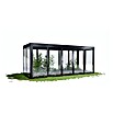 SunElements Gewächshaus SunGarden Infinity 5.2 (Außenmaß inkl. Dachüberstand (B x T): 548 x 233 cm, Material Seitenwand: Kunststoff, 6 mm, Anthrazit-Metallic) | BAUHAUS