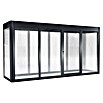SunElements Gewächshaus SunGarden Select 4.1 (Außenmaß inkl. Dachüberstand (B x T): 443 x 128 cm, Material Seitenwand: Kunststoff, 10 mm, Anthrazit-Metallic) | BAUHAUS